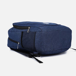 Рюкзак мужской на молнии, 3 наружных кармана, цвет синий - Simaland фото 3