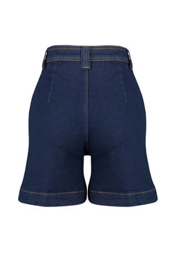 Mavi Fitted Dikis Detayl? Yuksek Bel Denim Sort TWOSS24SR00015 - Trendyolmilla фото 8