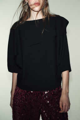 KNIT CAPE JUMPER - Zara фото 2