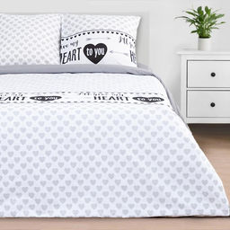 Постельное белье Этель евро My heart 200 *217 см, 240*220 см, 70*70 см -2 шт, бязь фото 14