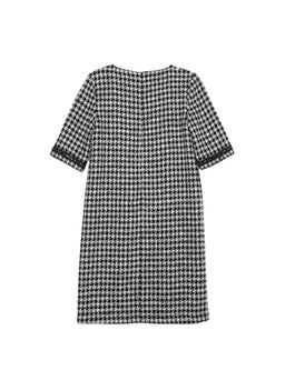 CONTE Платье с рисунком "клетка" и легким мерцанием люрекса LPL 1053 black-ivory black-ivory