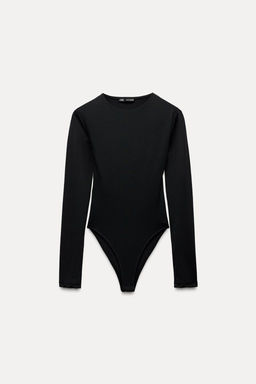 LONG SLEEVE POLYAMIDE BODYSUIT - Zara фото 12