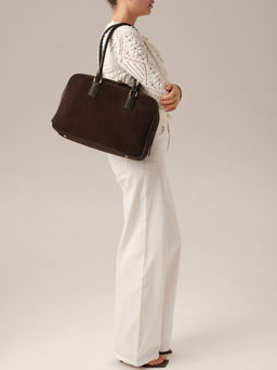 Замшевая сумка DBR Dominique 31389 черный каштан