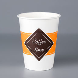 Цена за 50 шт. Стакан бумажный Coffee time  350 мл, диаметр 90 мм