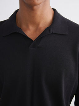 Polo Yaka Erkek Triko Kazak