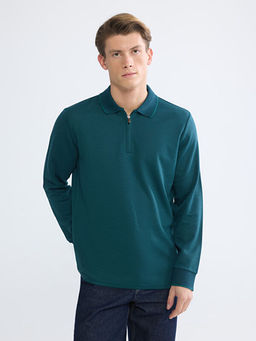 Polo Yaka Erkek Sweatshirt