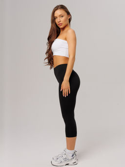 Трикотажные женские бриджи LINGEAMO черные КБ-24 (7)  фото 12