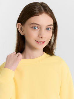 Комплект для девочек желтый: свитшот и брюки - Mark formelle фото 6