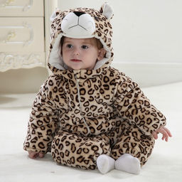 Плюшевый комбинезон Снежный барс (теплый)