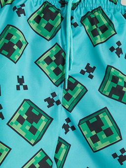 Minecraft Bask?l? Erkek ?ocuk Deniz ?ortu