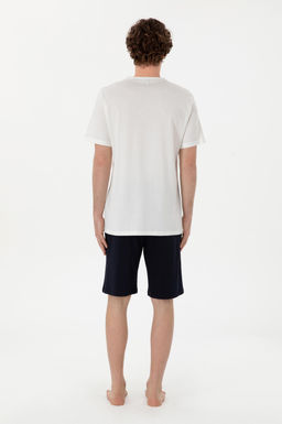 Erkek Bisiklet Yaka Beyaz Pijama Tak_m_ Sepette S_rpriz _ndirim - U.s. polo assn фото 5