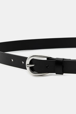 LEATHER BELT WITH MULTIPLE BUCKLES - Zara фото 4