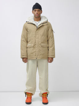 Парка мужская зимняя удлиненная с мехом хаки цвета 8751G - Mtforce фото 2