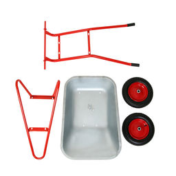 Тачка строительная, 2 пневмоколеса, груз/п 320 кг, объём 110 л, оцинкованный кузов 0.8 мм, Greengo