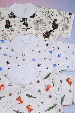 Набор, кофточки ясельные короткий рукав 2+1 в ассортименте 3 шт. арт. НБКФ-КР/ассортимент