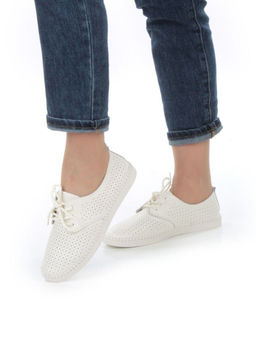 03-PDXL138-1 LT. BEIGE Полуботинки спортивные женские (натуральная кожа) - Фабричный китай фото 2