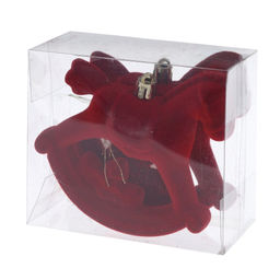 Набор из 2шт, Украшение новогоднее "Лошадка", L10 W5 H11 см