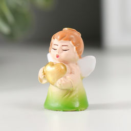 Цена за 4 шт. Фигурка полистоун «Ангелочек в цветном платье», 1.5×2×3 см, МИКС