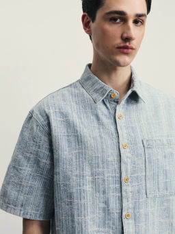 Верхняя сорочка джинсовая мужская / Zarina  фото 7