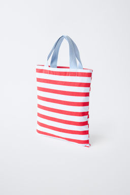 BOLSA ESTAMPADO RAYAS / Azul - Zara фото 4