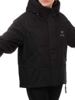 282 BLACK Куртка зимняя облегченная женская (верблюжья шерсть)