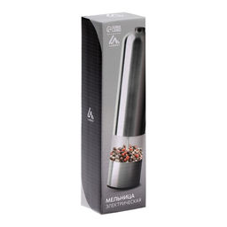 Мельница электрическая Luazon LET-002, металл, от батареек, серебристая - Luazon home фото 8