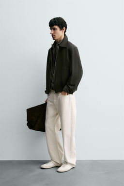 TEXTURED TWILL JACKET - Zara фото 4