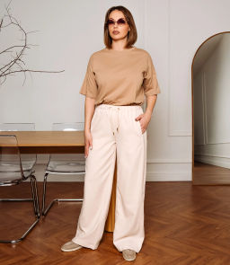 Брюки #ОКТ165005, кремовый