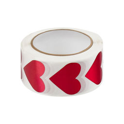 Наклейки ПВХ "Hearts" 500шт. (MS_65940, MESHU) в рулоне