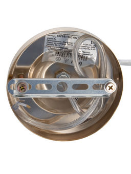 Светильник подвесной ЭкономСвет 10298/1GD, 1×40 Вт, E27, 15×15×18-80 см, золотой, янтарный