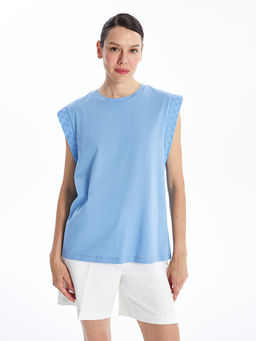 Kad?n Bisiklet Yaka D?z Bluz