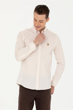 U. S. Polo Assn Мужская белая рубашка с длинным рукавом - U.s. polo assn фото 10