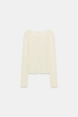CAMISETA R?STICA BOTONES / Crudo - Zara фото 5