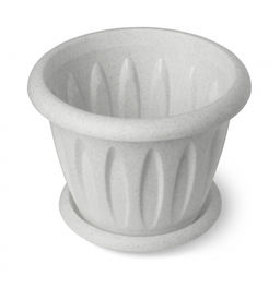 Горшок "Фелиция-мрамор" с поддоном 1,8л d180 арт.С103М