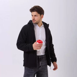 RODOS Толстовка на молнии мужская флис М-322 Черный  фото 14