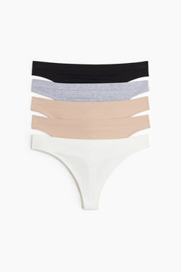 Pack 5 bragas Thong Seamless
