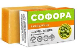 Мыло Заживление с софорой и календулой, 100г - Крымский Лекарь фото 2