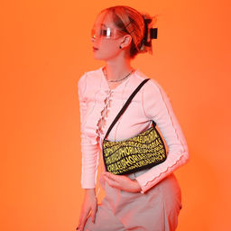 Сумка женская багет из текстиля «Эйфория», 23×13×5 см