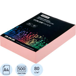 Бумага цветная Attache (розовый пастель), 80г, А4, 500 л