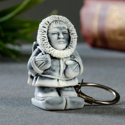 Брелок для ключей на кольце «На лыжах», 4 см