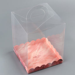 Цена за 5 шт. Коробка кондитерская, сундук, упаковка, Нежные цветы, 14?14?18 см