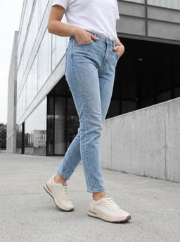 03-C210-2A BEIGE Кроссовки летние женские (натуральная кожа)