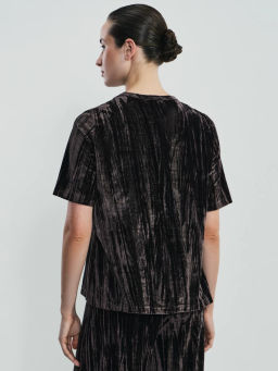 Футболка с коротким рукавом из бархата / Zarina