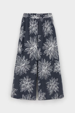 ЕВТ 4150/синий,крупные астры брюки жен