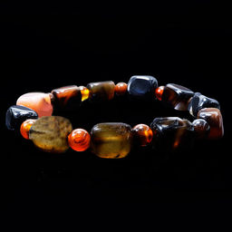 Браслет из камня Коричневый агат дарует новые возможности, стабильность и процветание