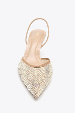 RHINESTONE SLINGBACK SHOES