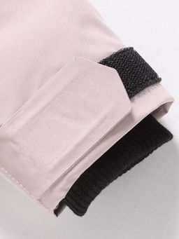 Парка зимняя подростковая для девочки с капюшоном и мехом розового цвета 9532R - Valianly фото 18