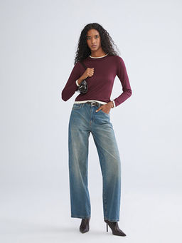 Baggy Fit Kad?n Jean Pantolon