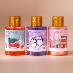 Подарочный набор URAL LAB Уютной зимы: гель для душа, 3?100 мл, Новый Год  фото 3
