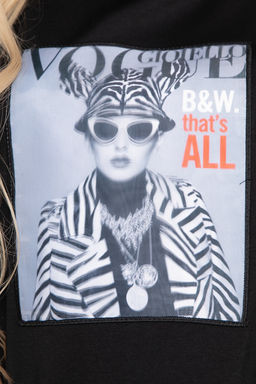 Футболка Vogue (черная) Б8522 - Lt collection фото 4